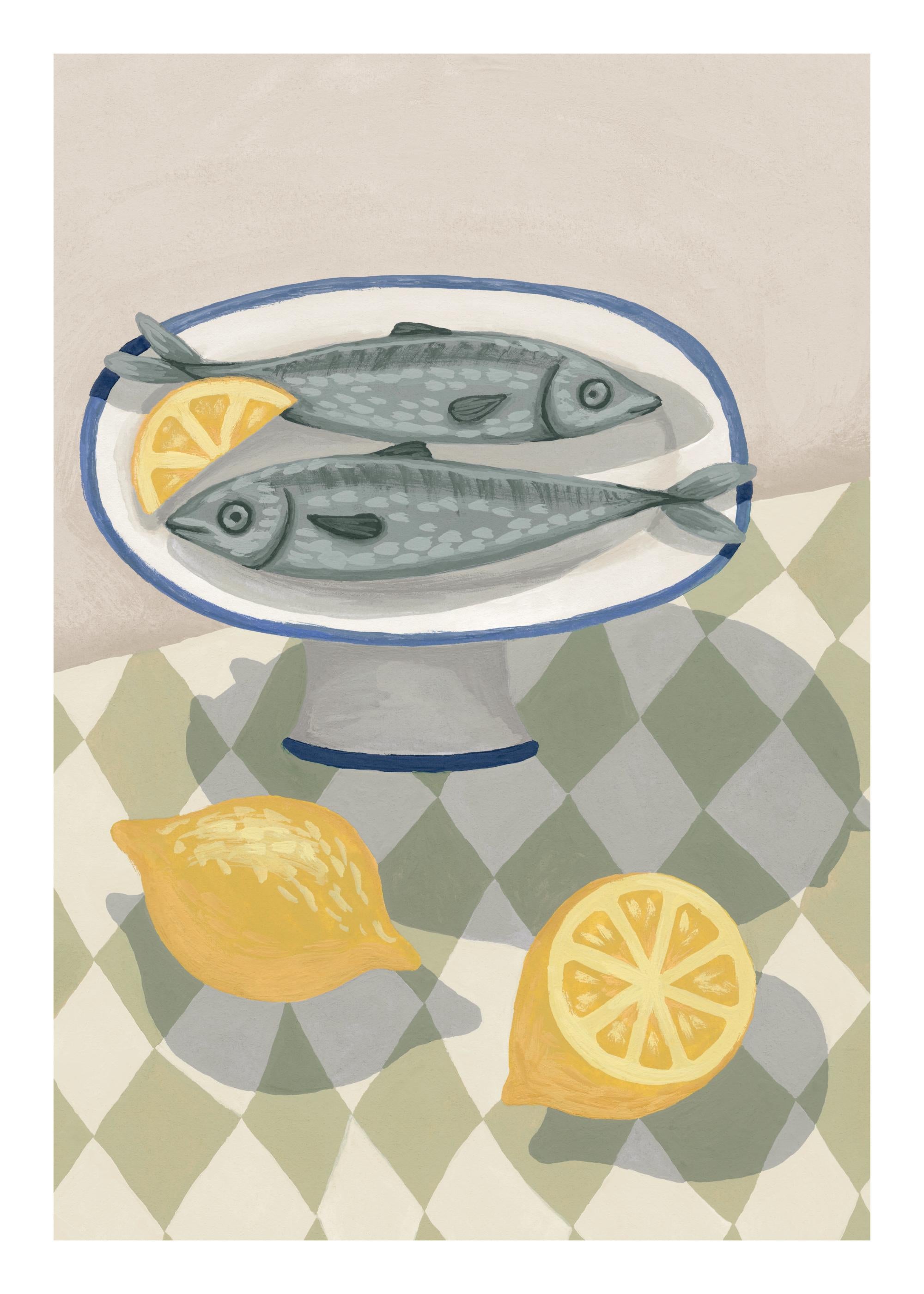 Sardines with Citrus Print