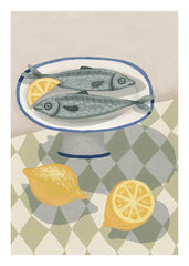 Sardines with Citrus Print