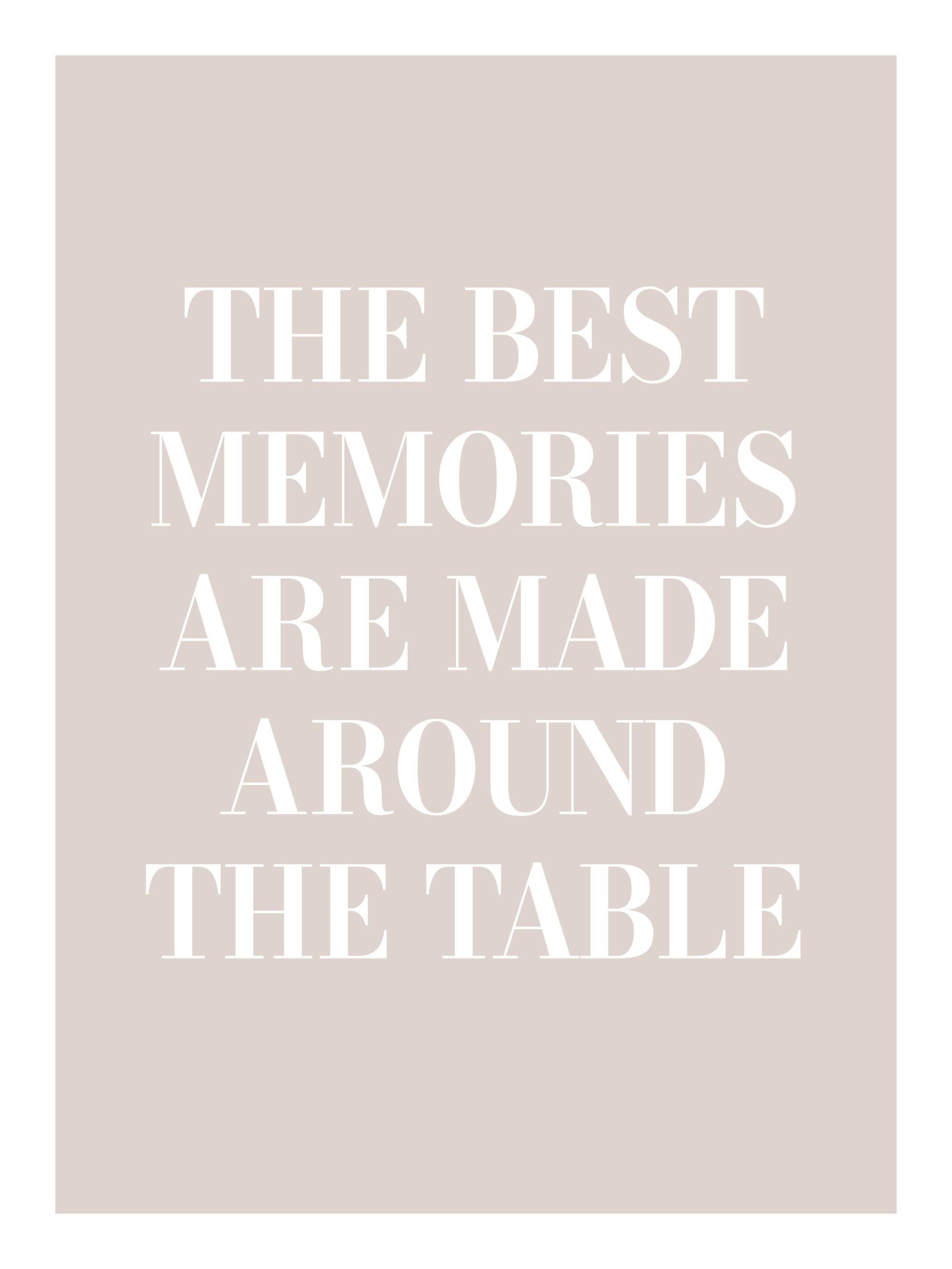 The Best Memories Print