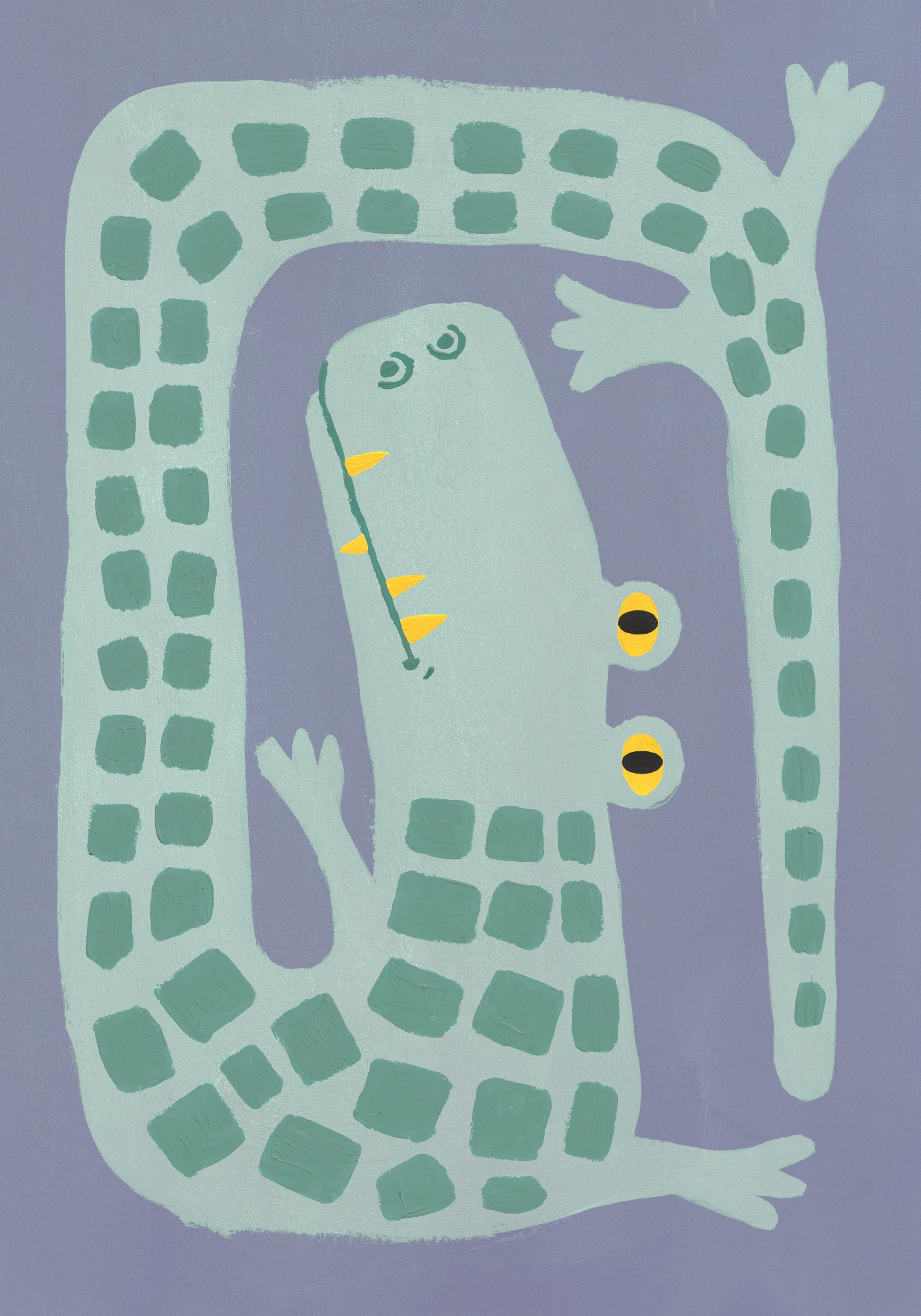 Crooked Crocodile Print