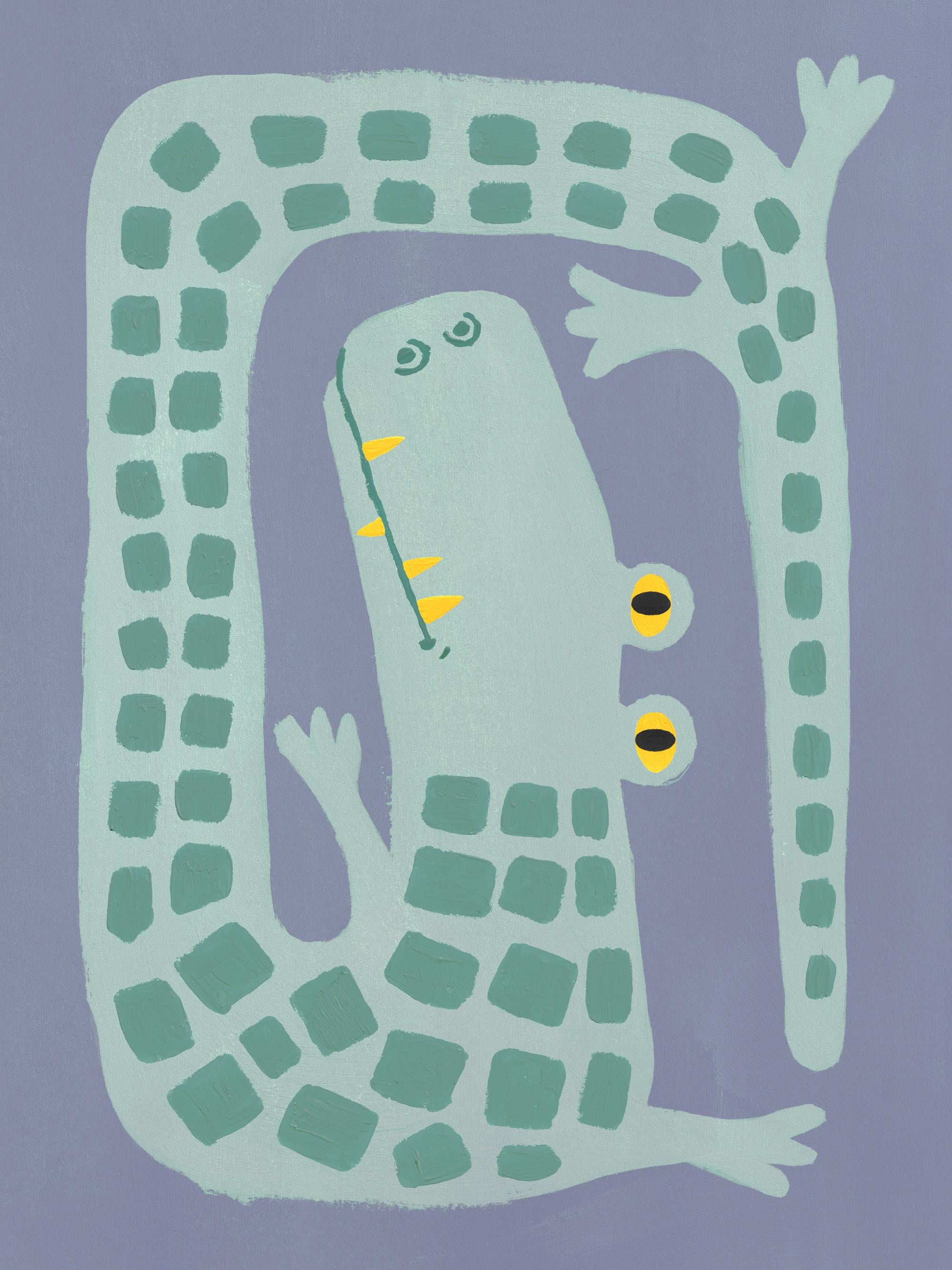Crooked Crocodile Print