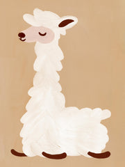 Lazy Lama Print