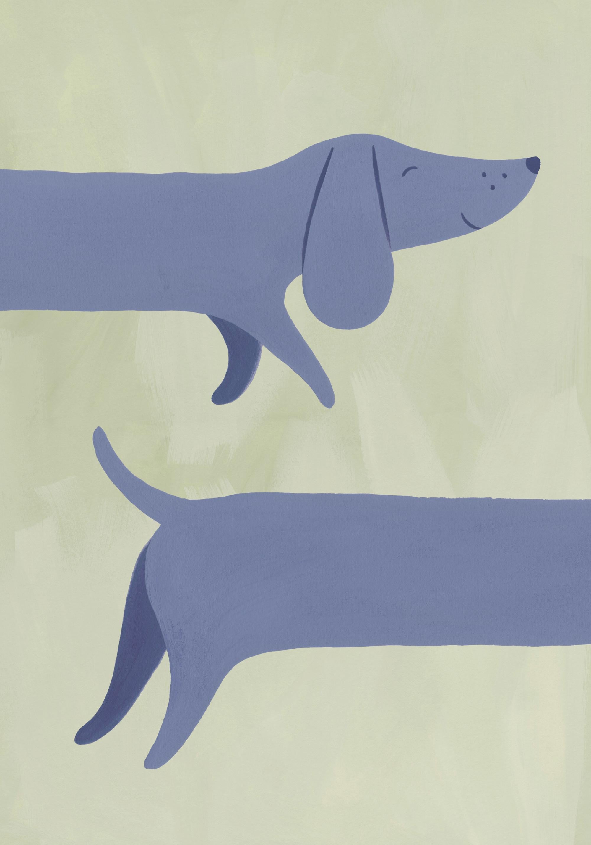 Double Dachshund Print