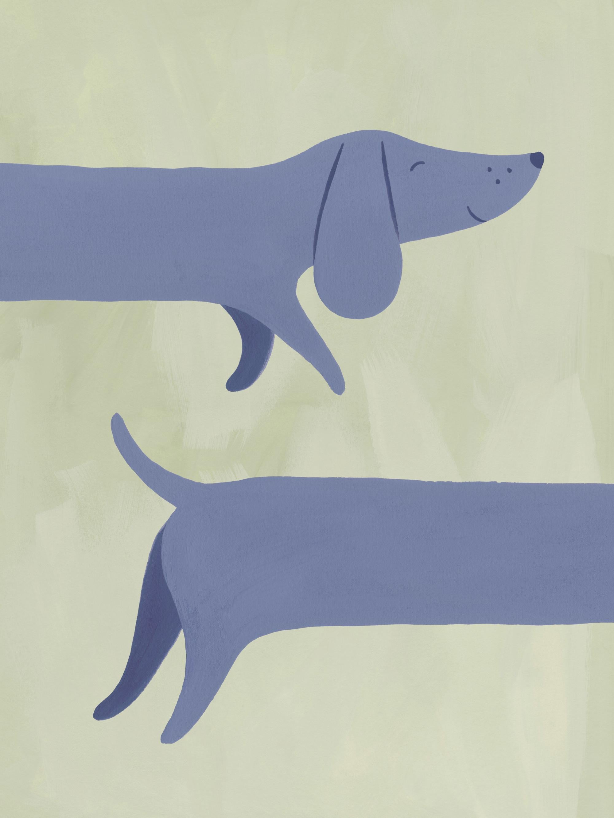 Double Dachshund Print