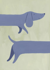 Double Dachshund Print