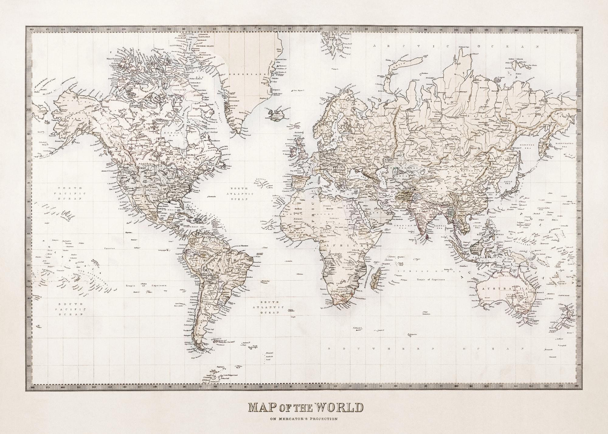 Map of the World Print