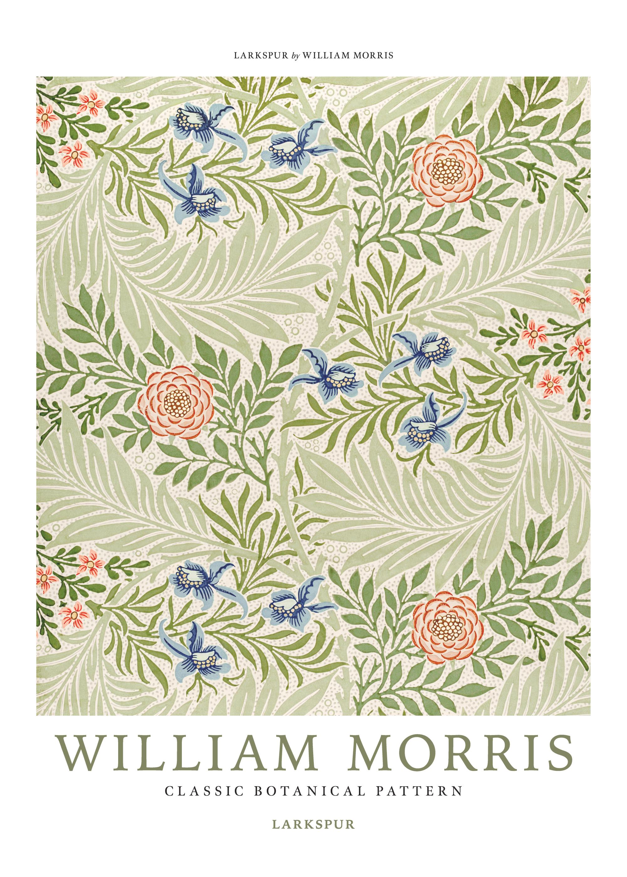 William Morris - Larkspur No4 Print