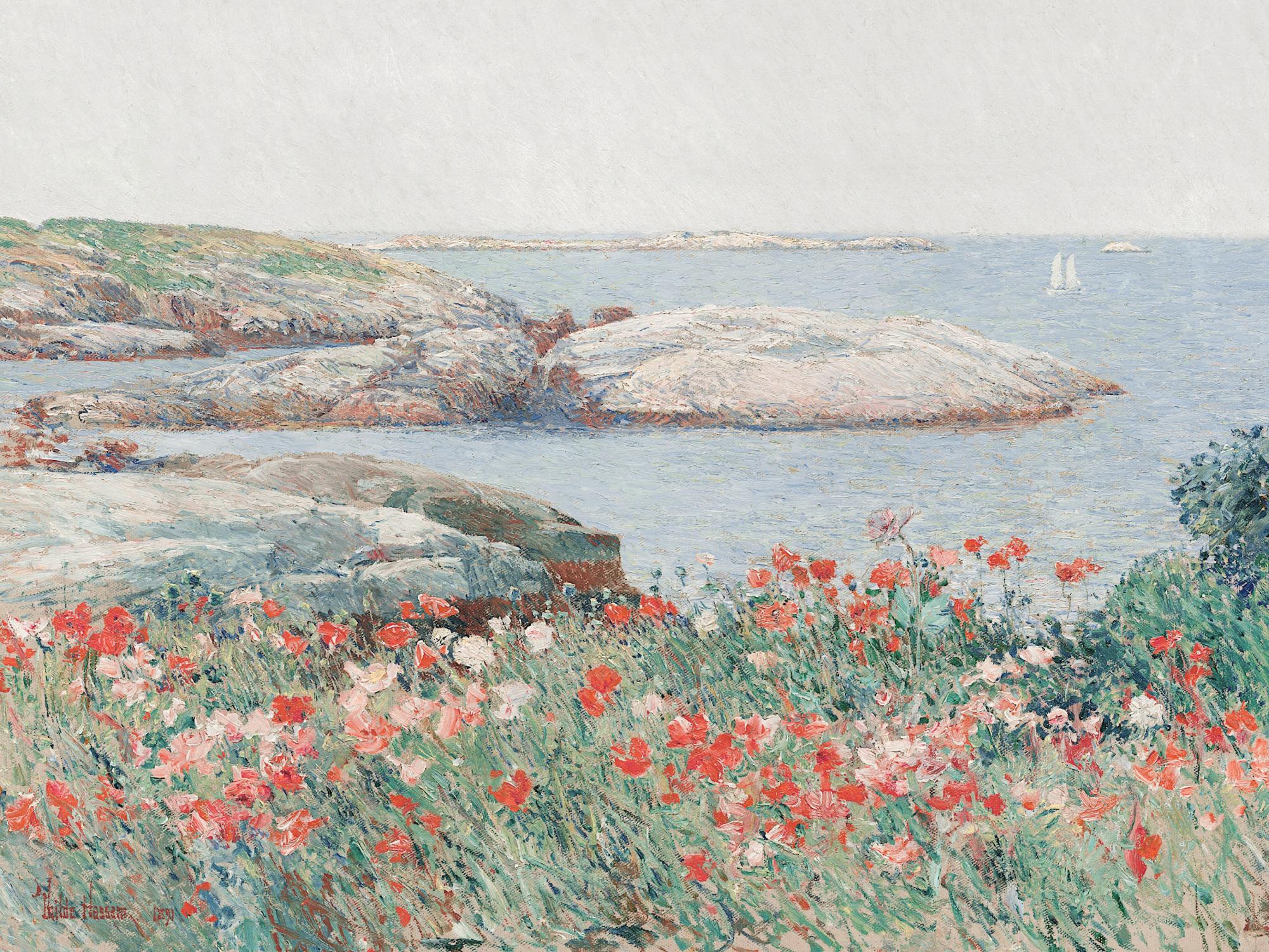 Frederick Childe Hassam - Poppies on the Isles of Shoals Print