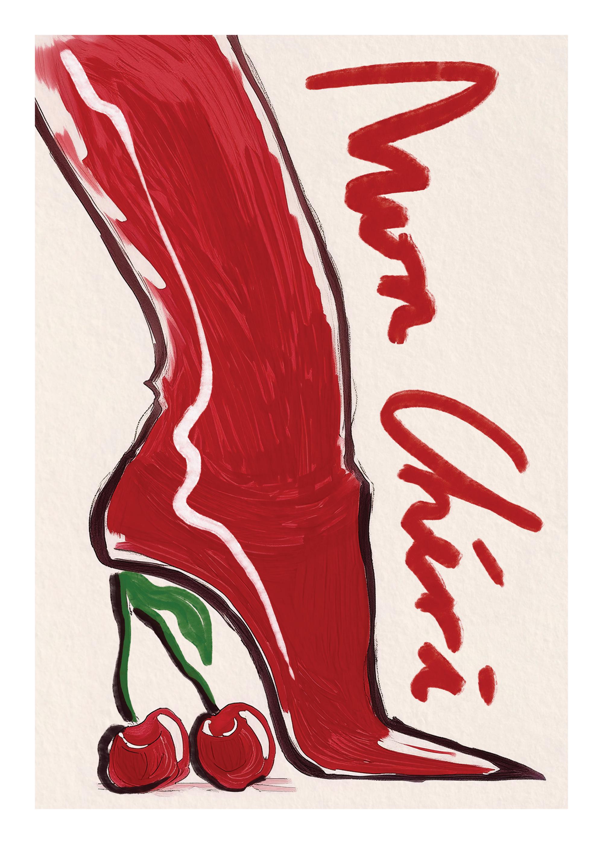Cherry Heels Print