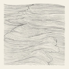 Waves in Line Print