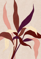 Linen Leaves Print