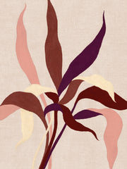 Linen Leaves Print