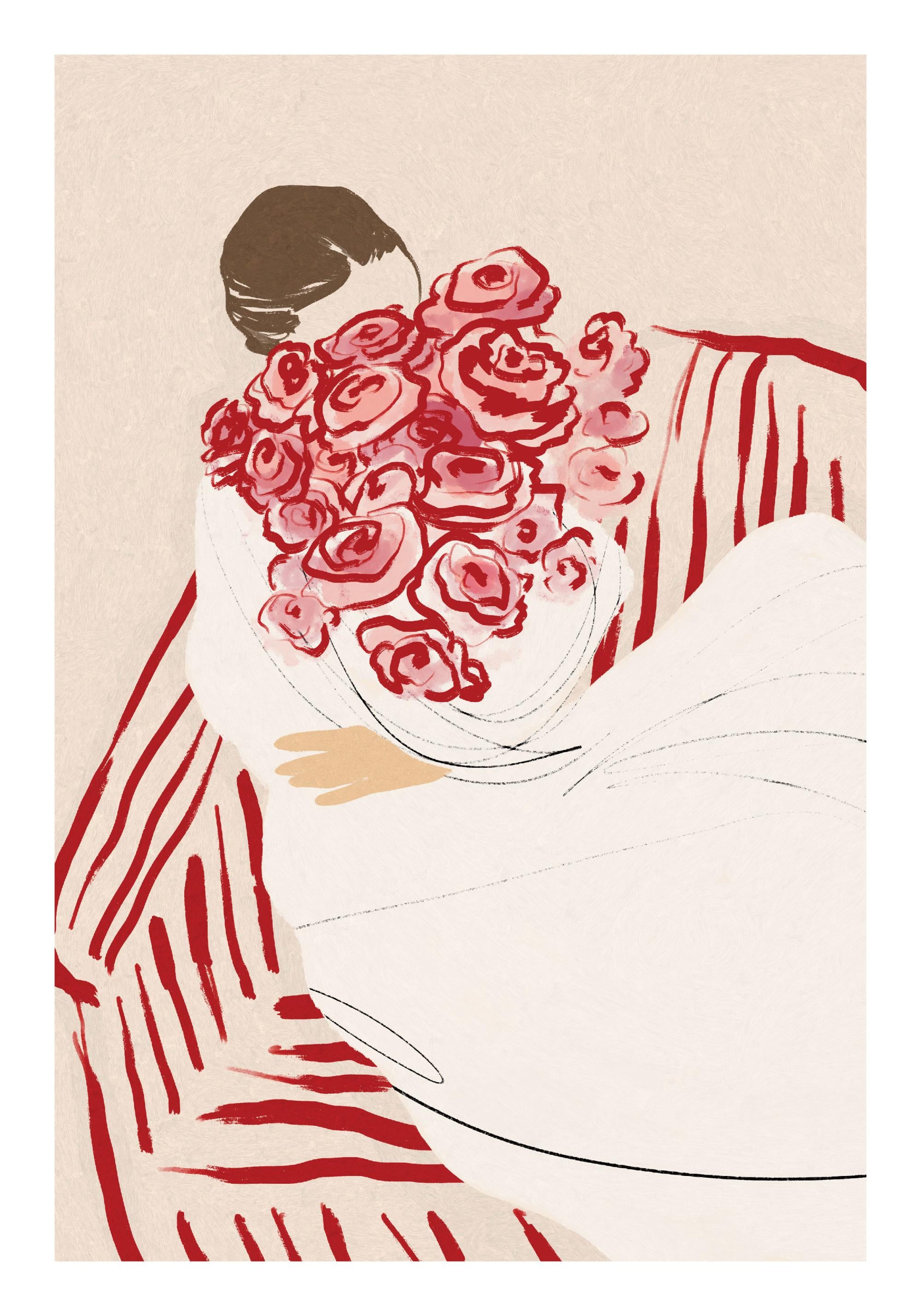 Hug of Roses Print