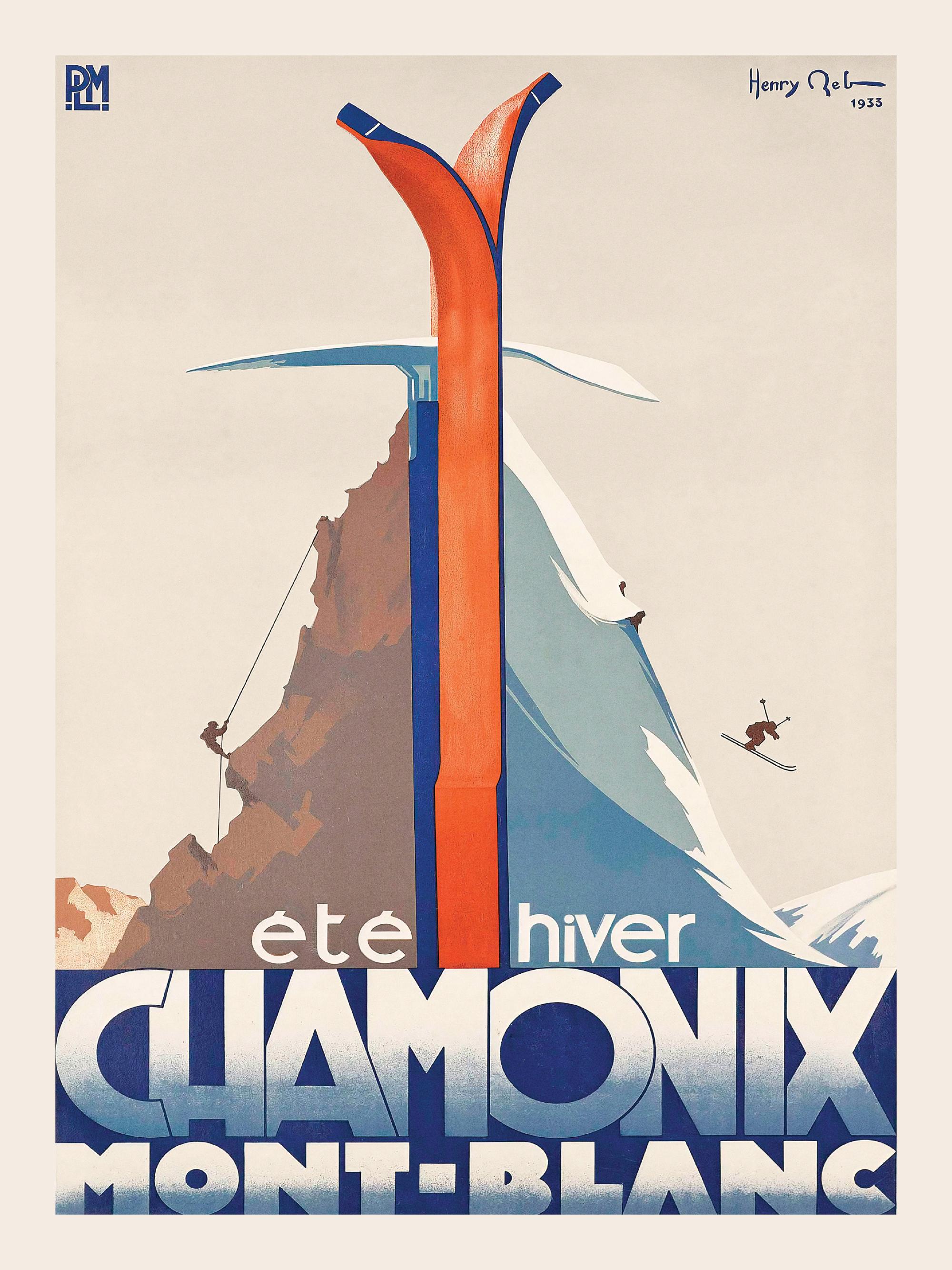 Chamonix Vintage Print