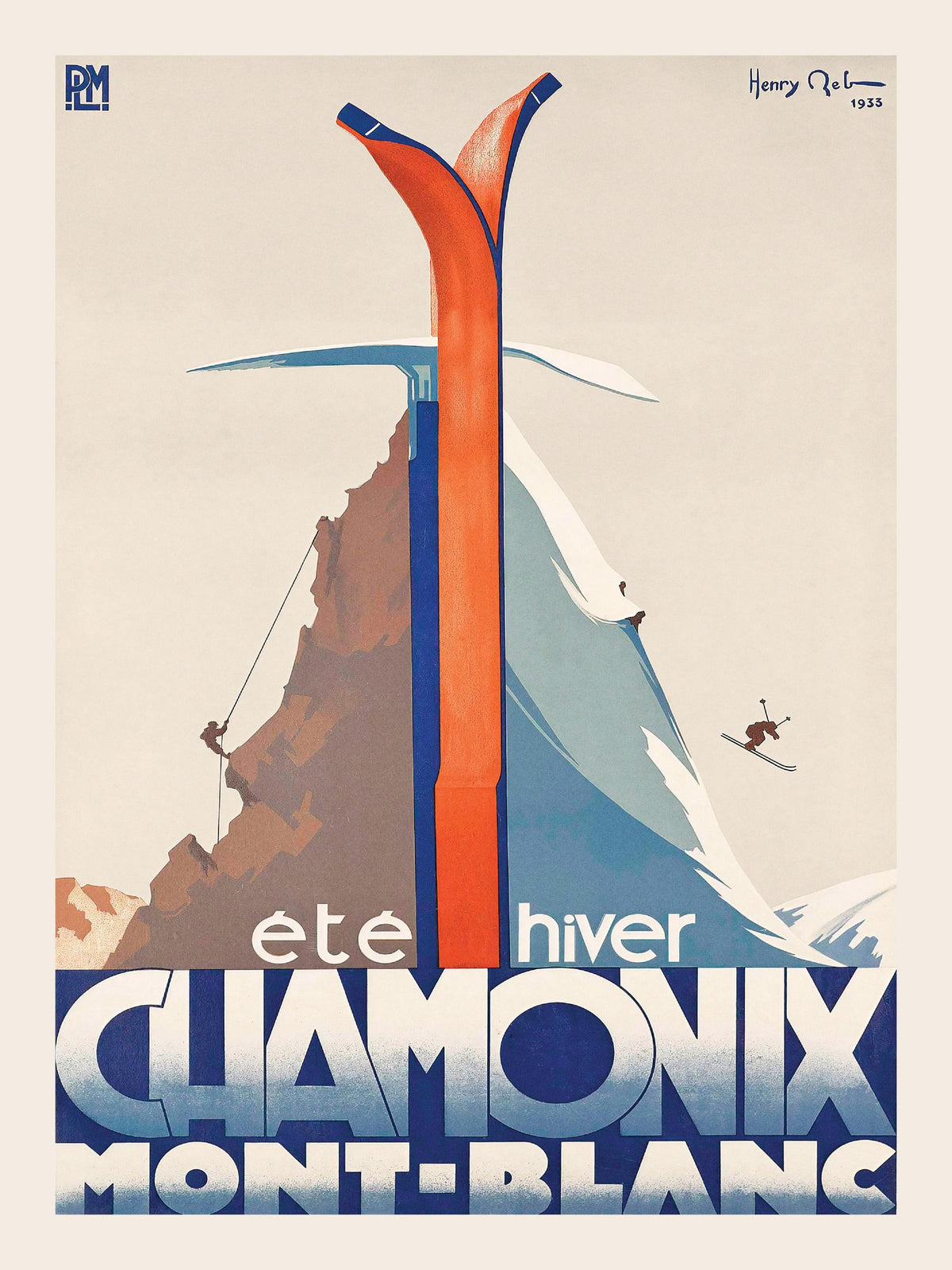 Chamonix Vintage Print