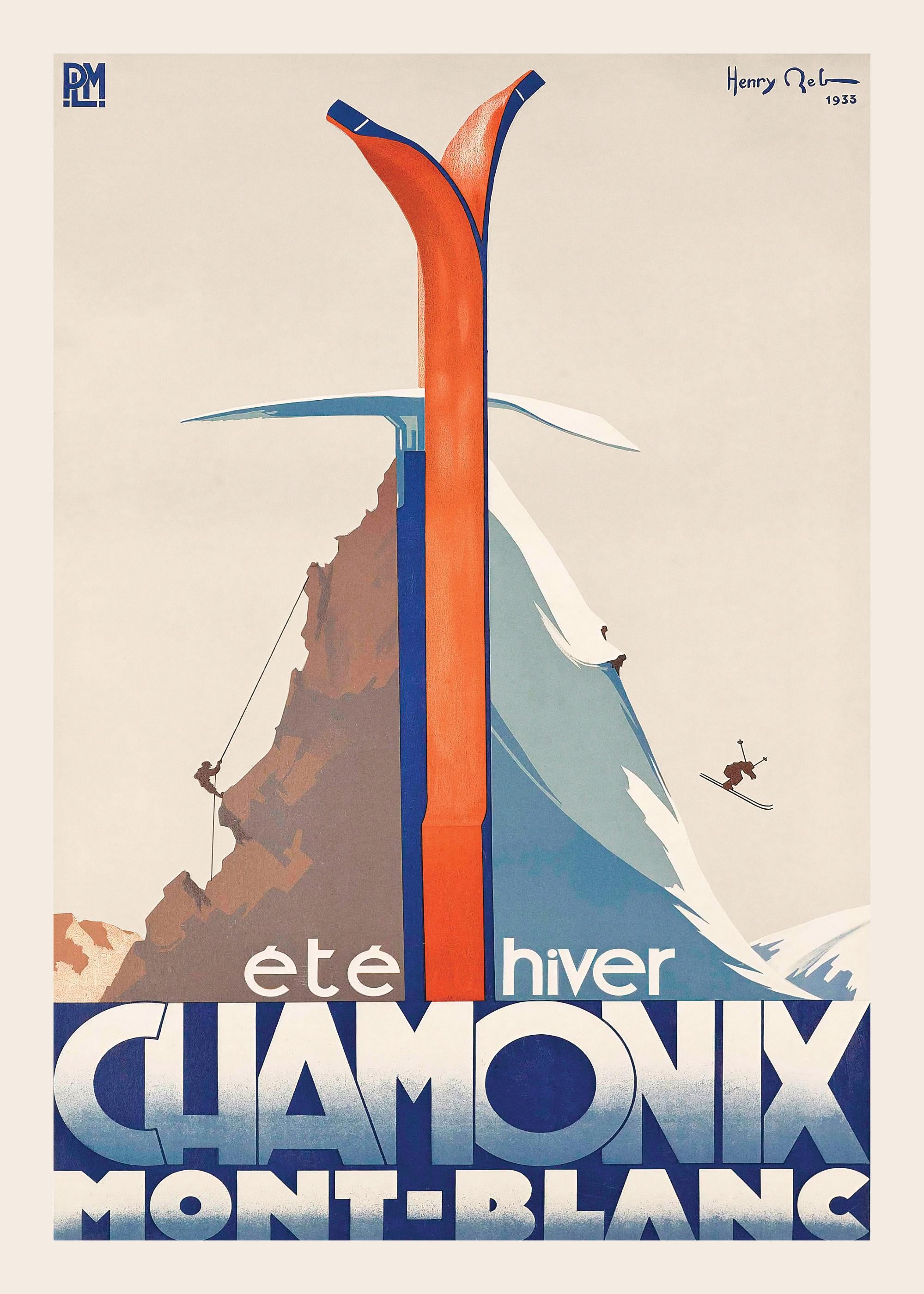 Chamonix Vintage Print