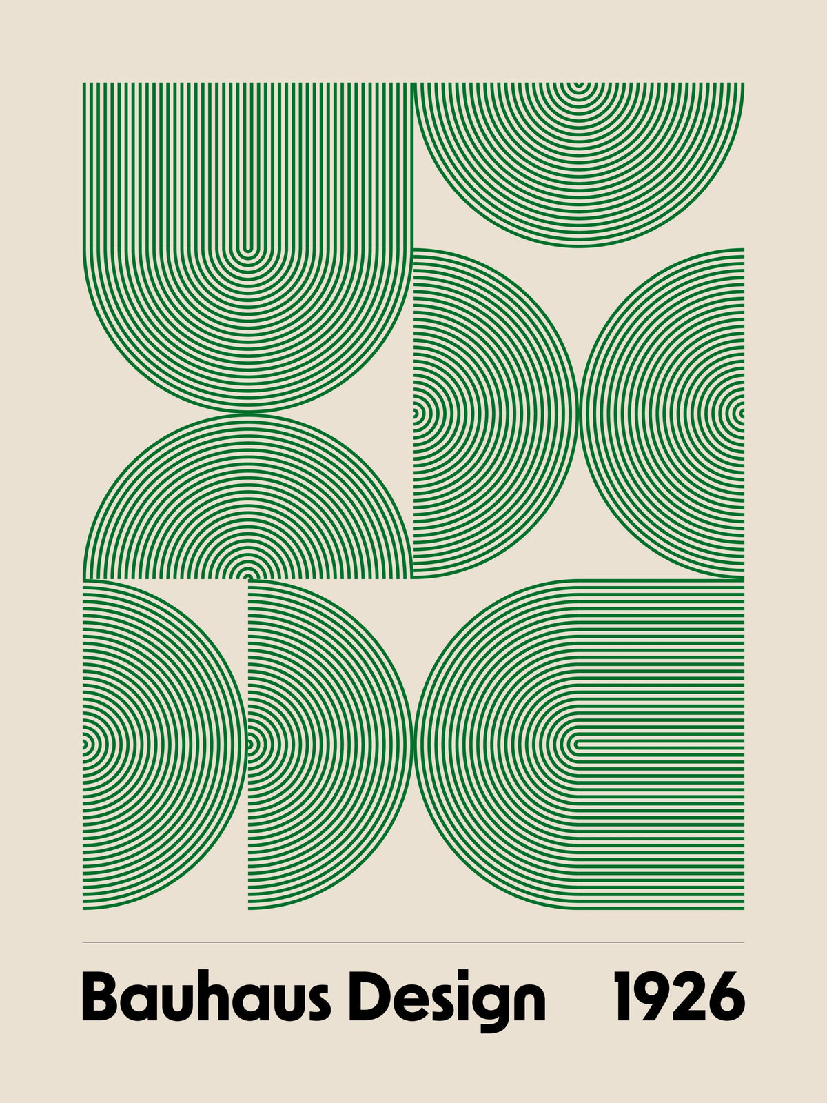 Bauhaus Design Arches Print