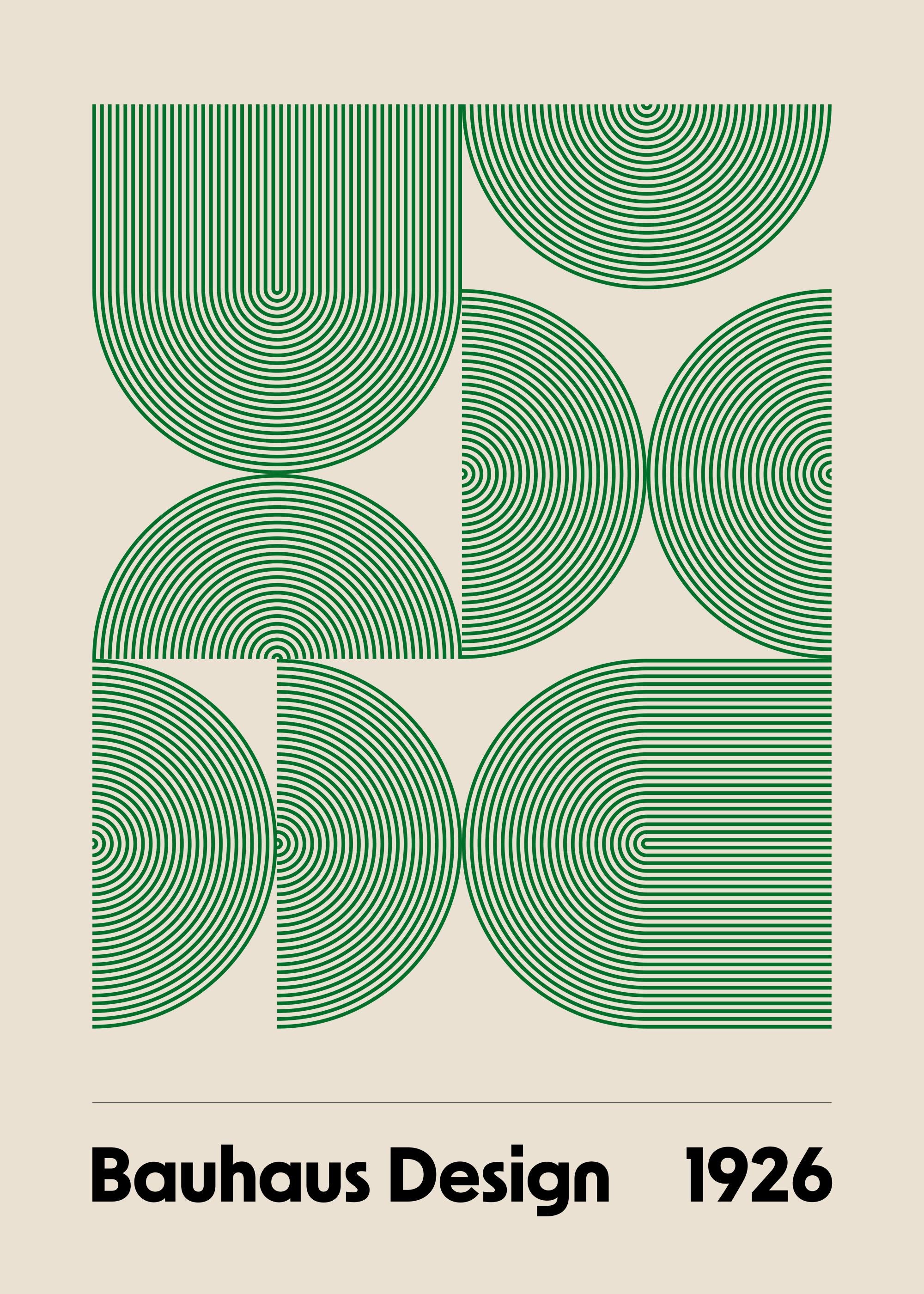 Bauhaus Design Arches Print