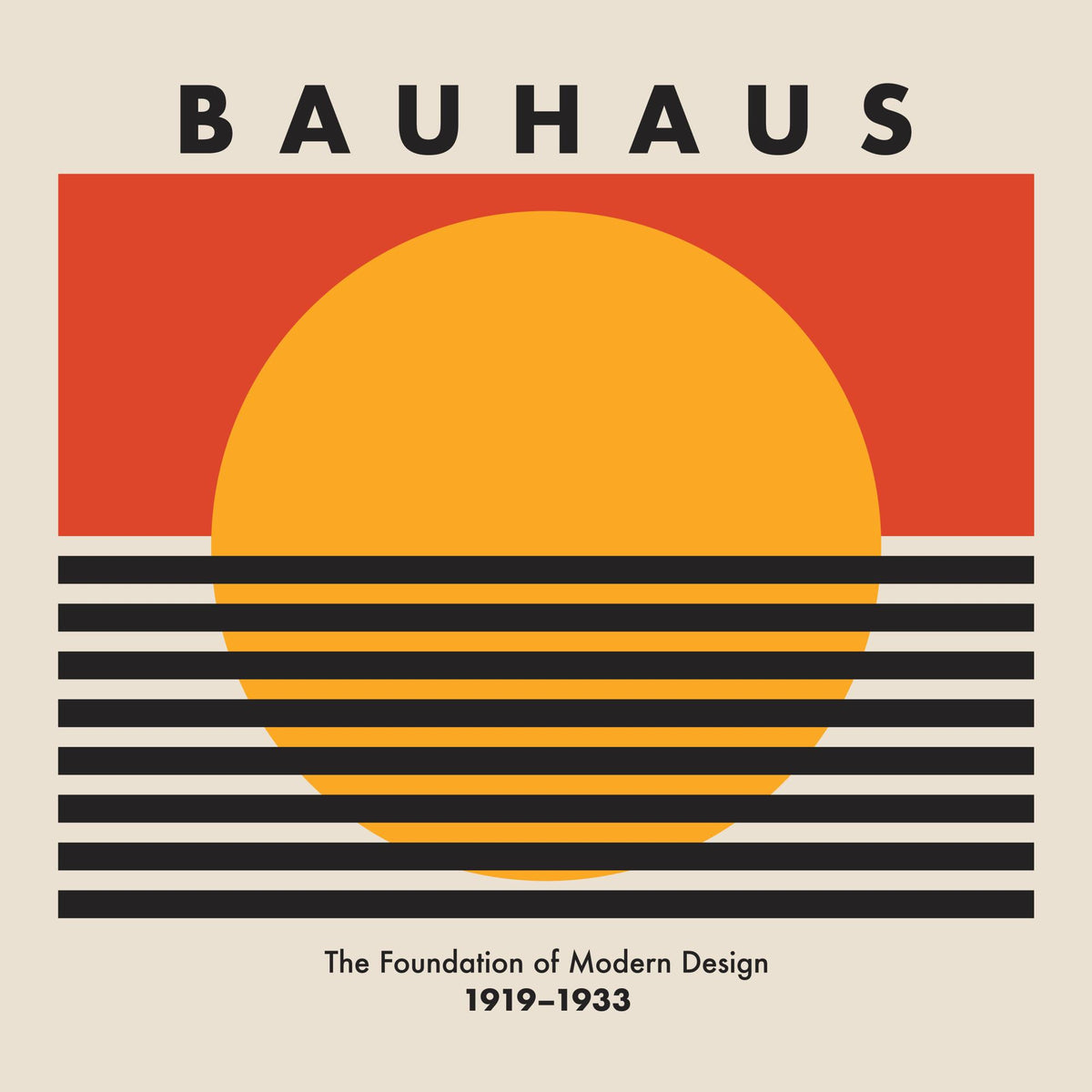 Bauhaus Sunset Print