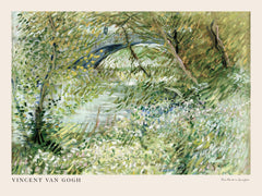 Van Gogh - River Bank in Springtime Landscape Print