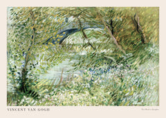 Van Gogh - River Bank in Springtime Landscape Print