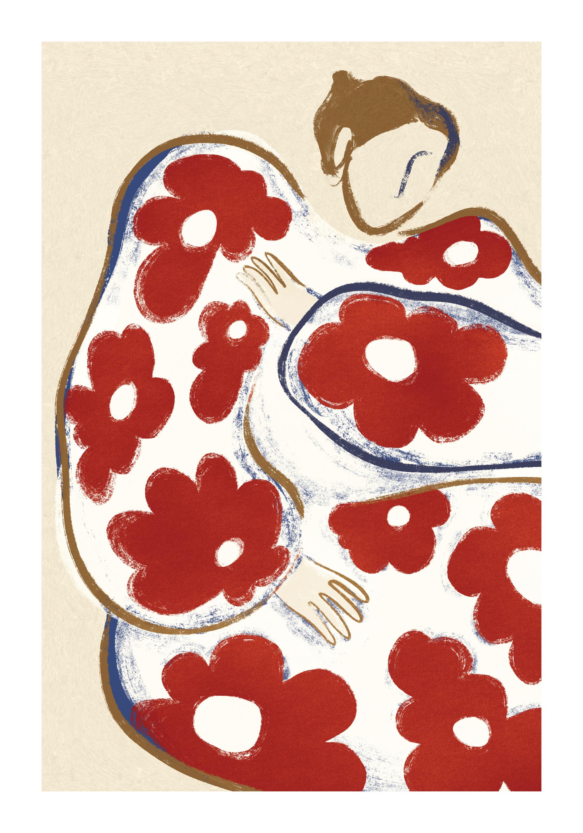 Rustic Flower Dress Print