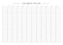 Yearly Planner Print