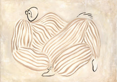 Figure in Beige Print