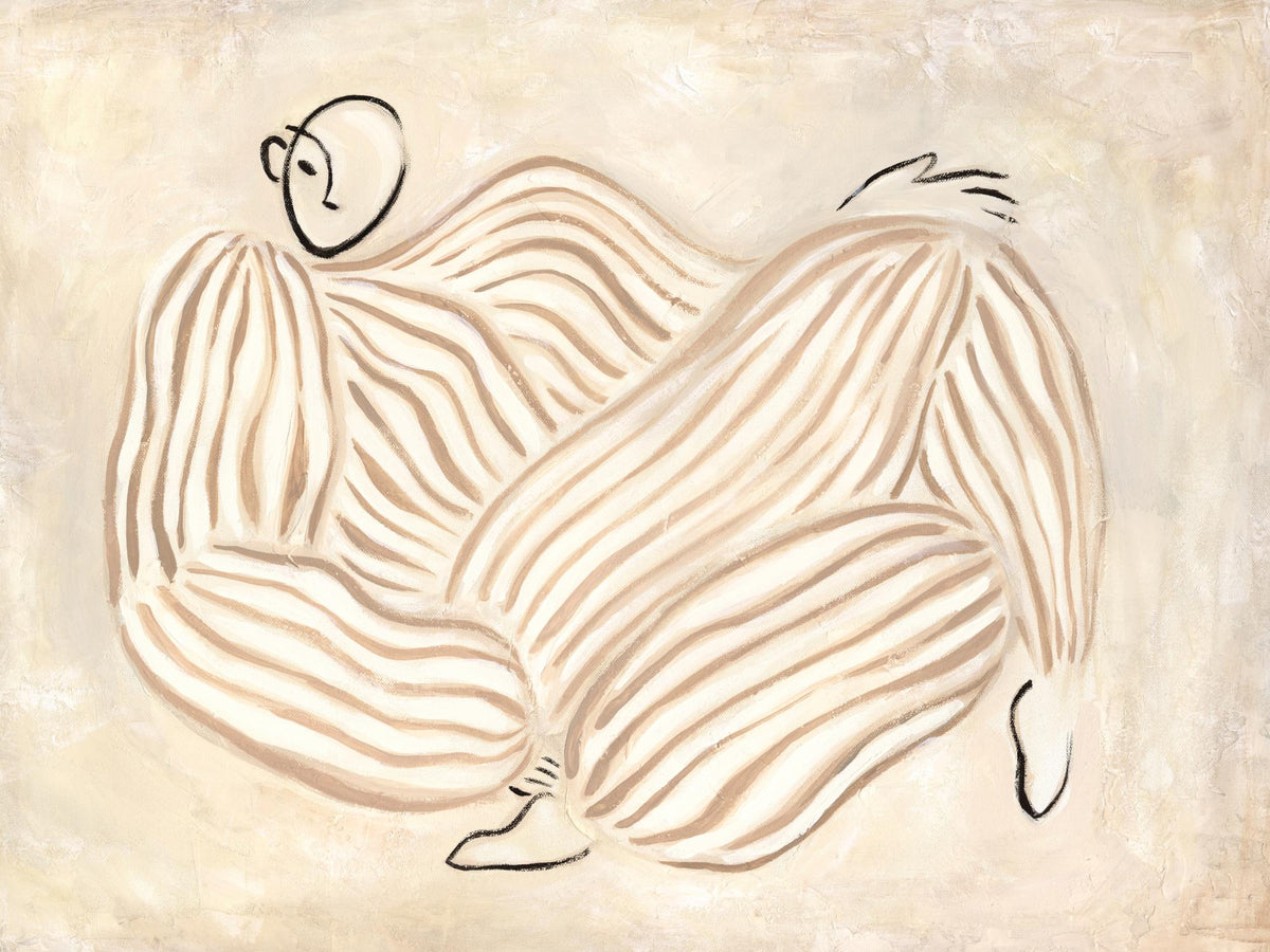 Figure in Beige Print