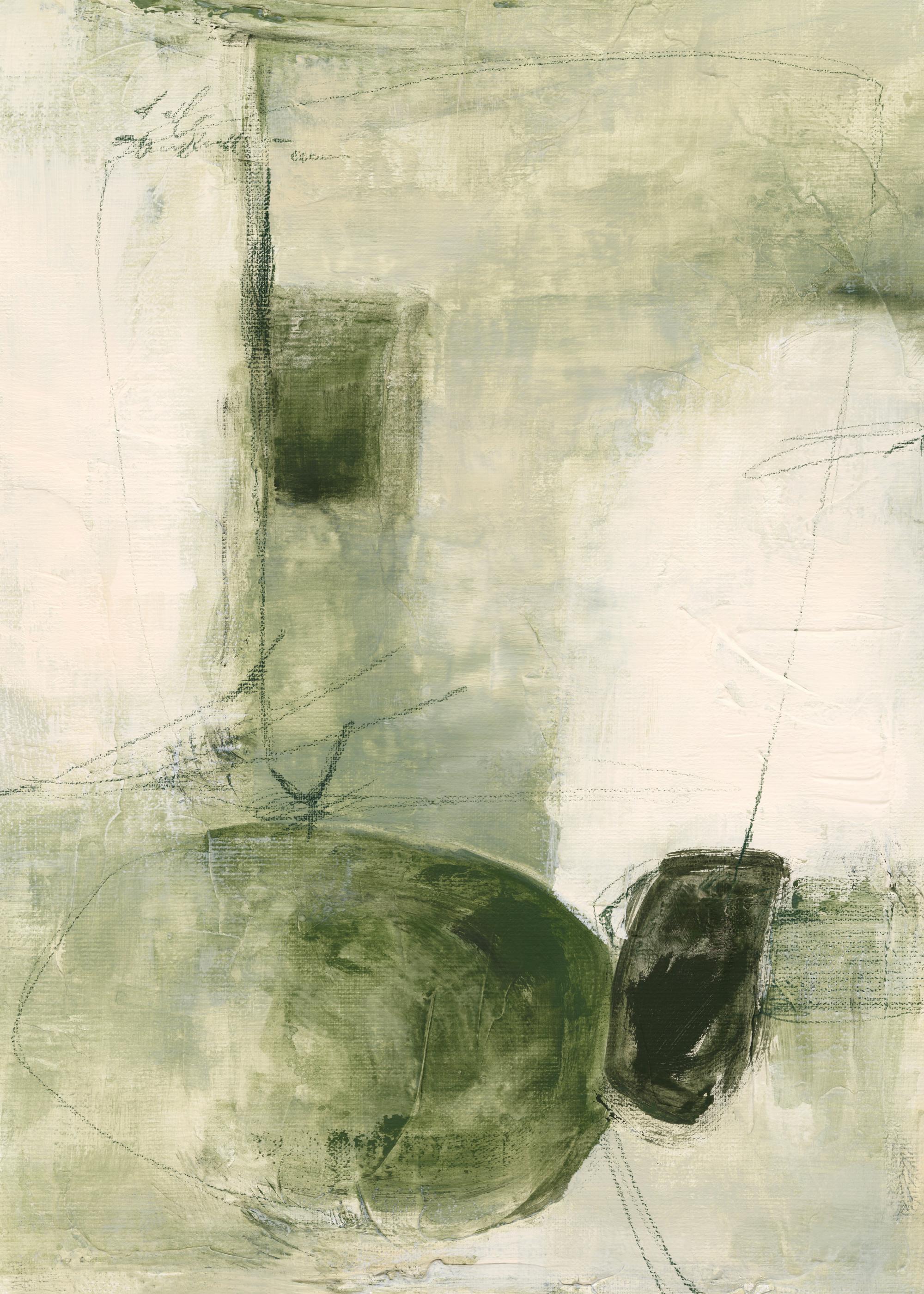 Contemporary Greens No1 Print