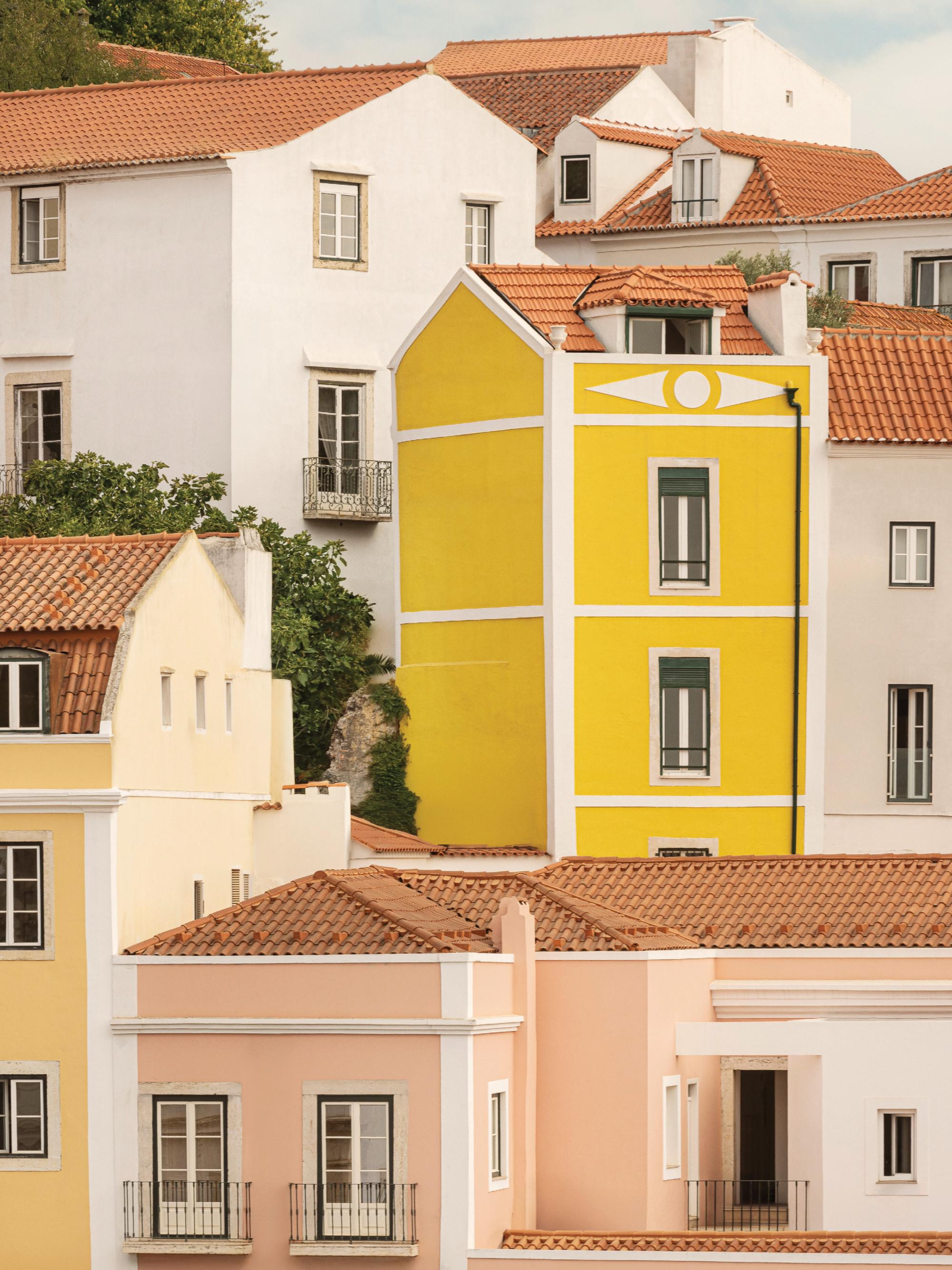 Pastel Facades Print