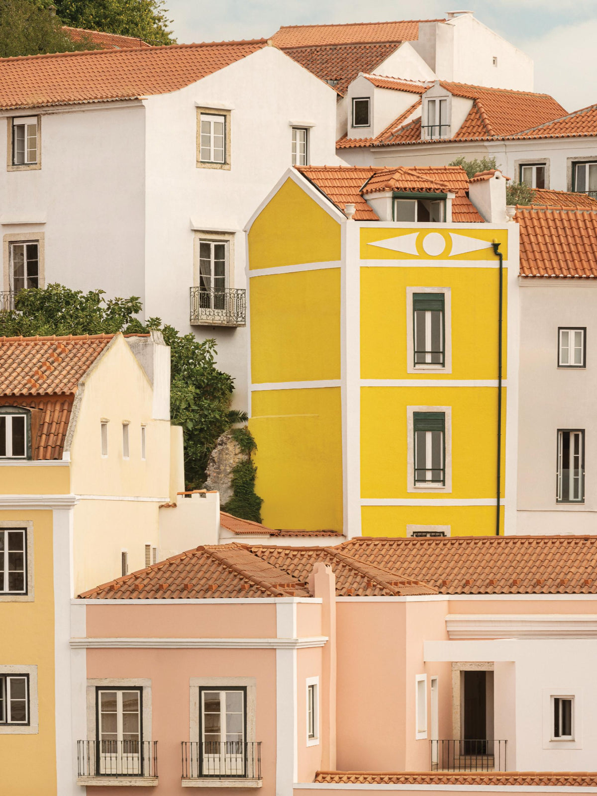 Pastel Facades Print