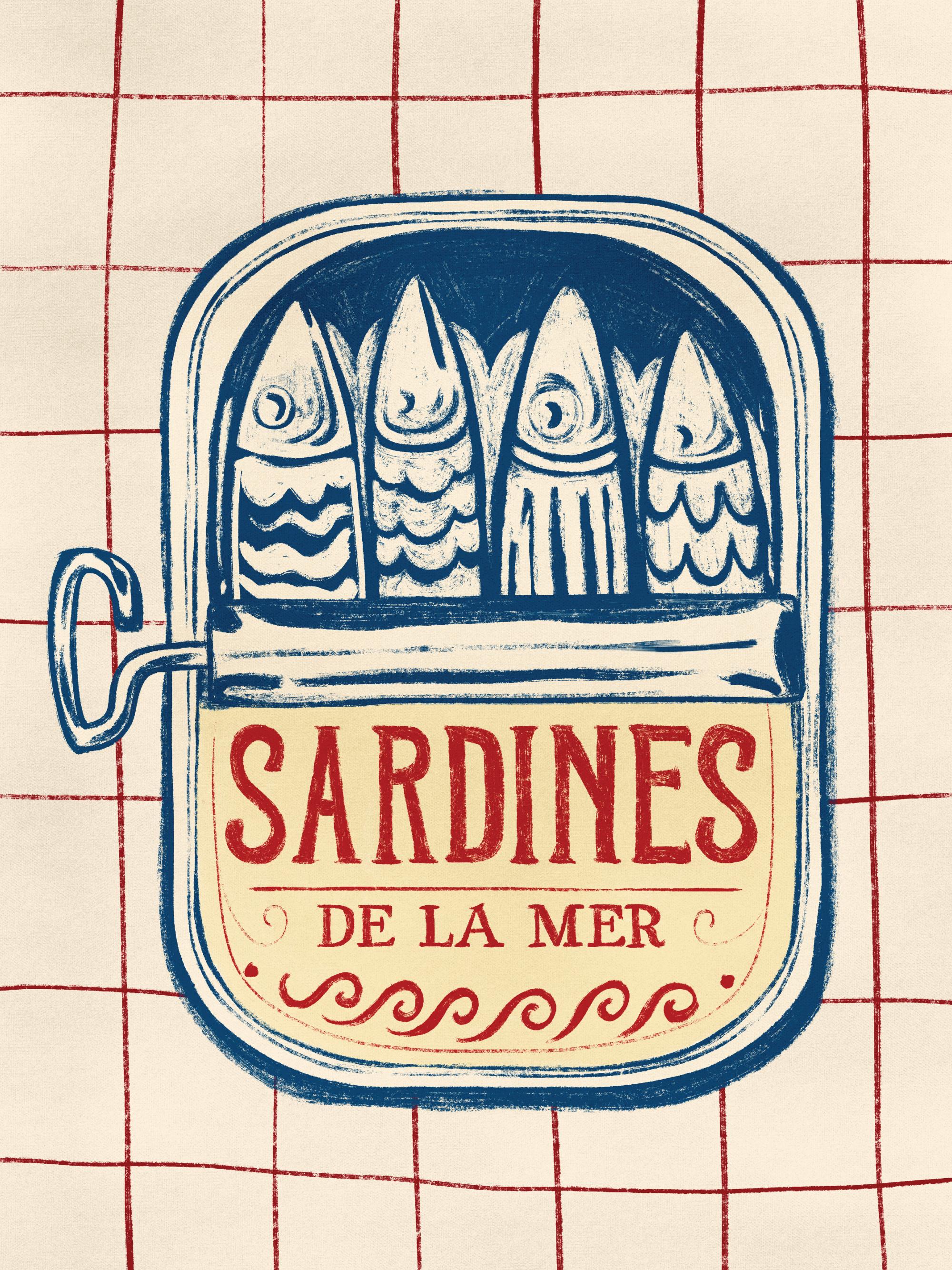 Sardines de la Mer Print