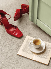Espresso and Heels Print