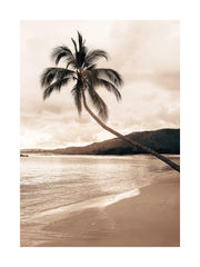 Golden Palm Trees Print