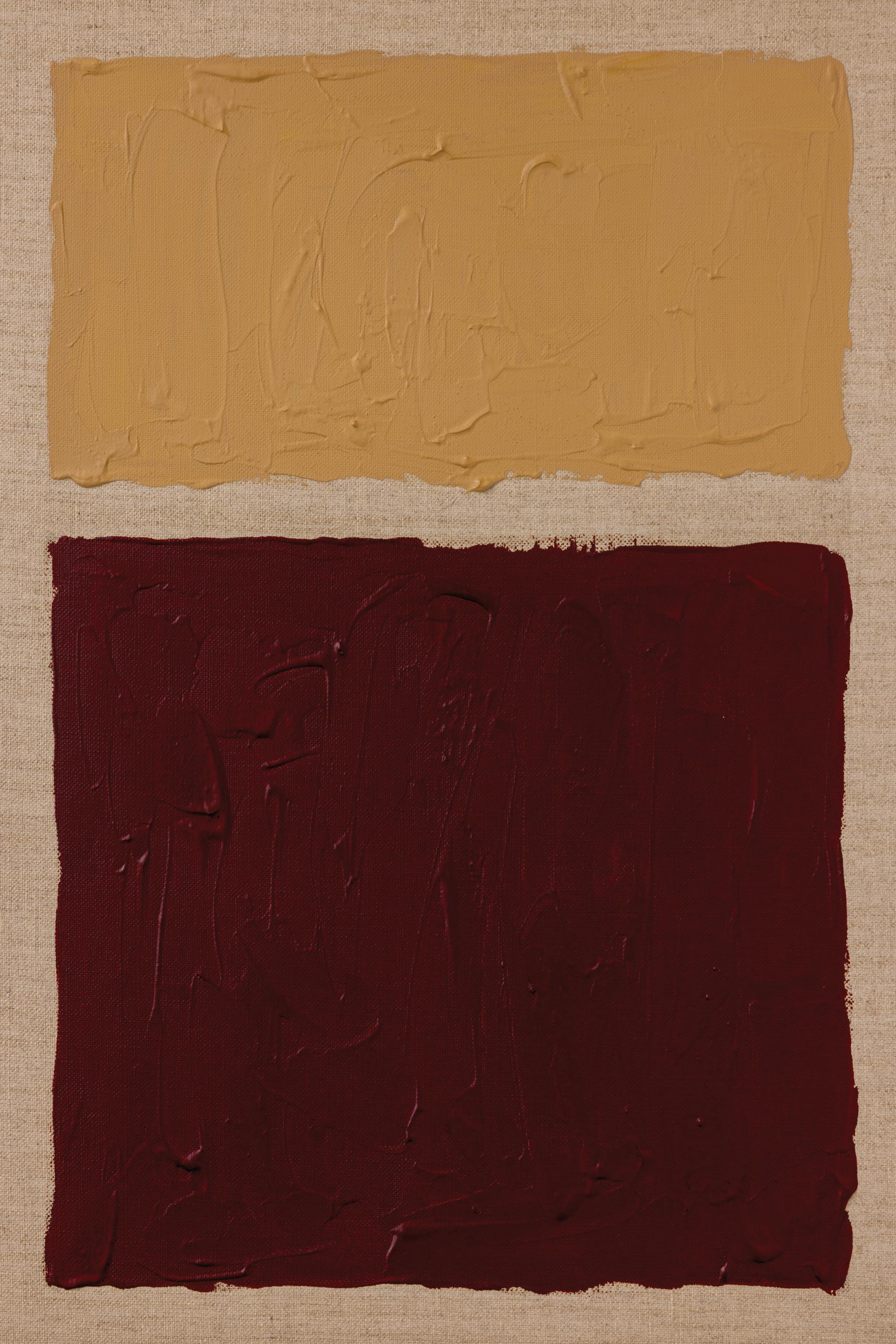 Ochre Versus Oxblood Print