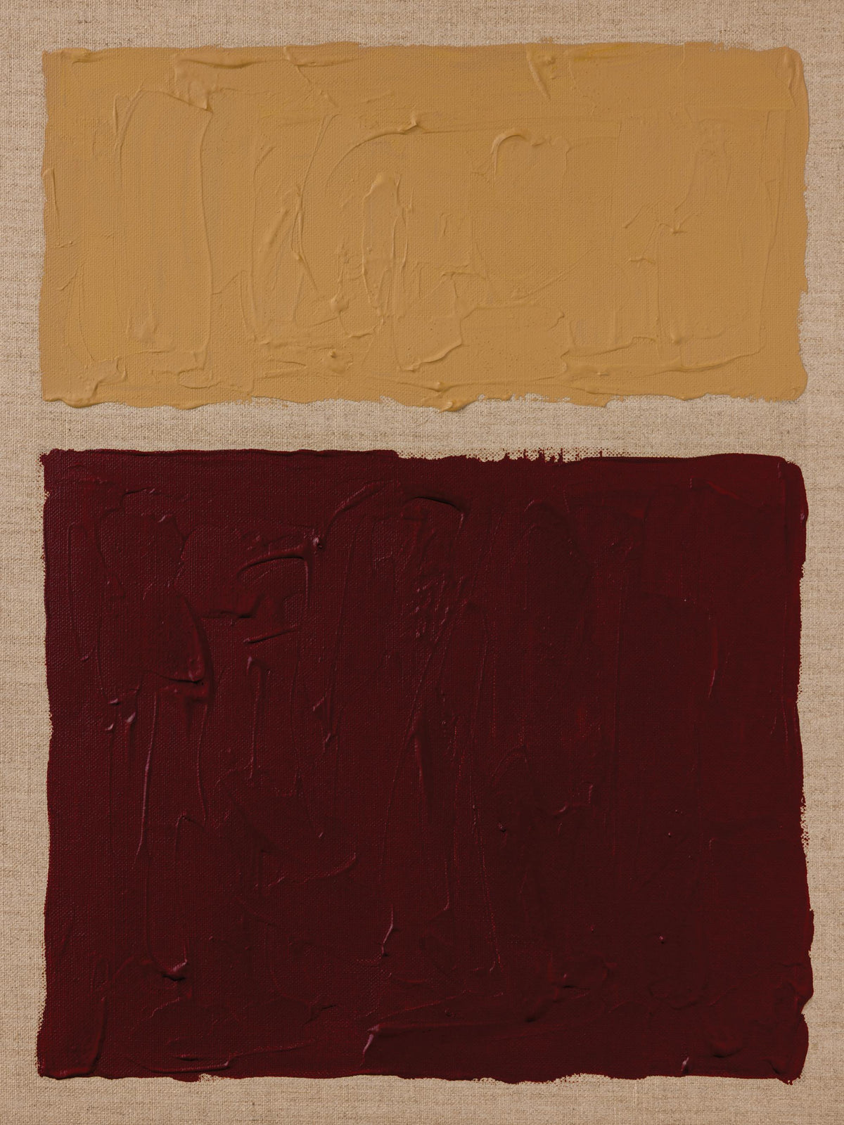 Ochre Versus Oxblood Print