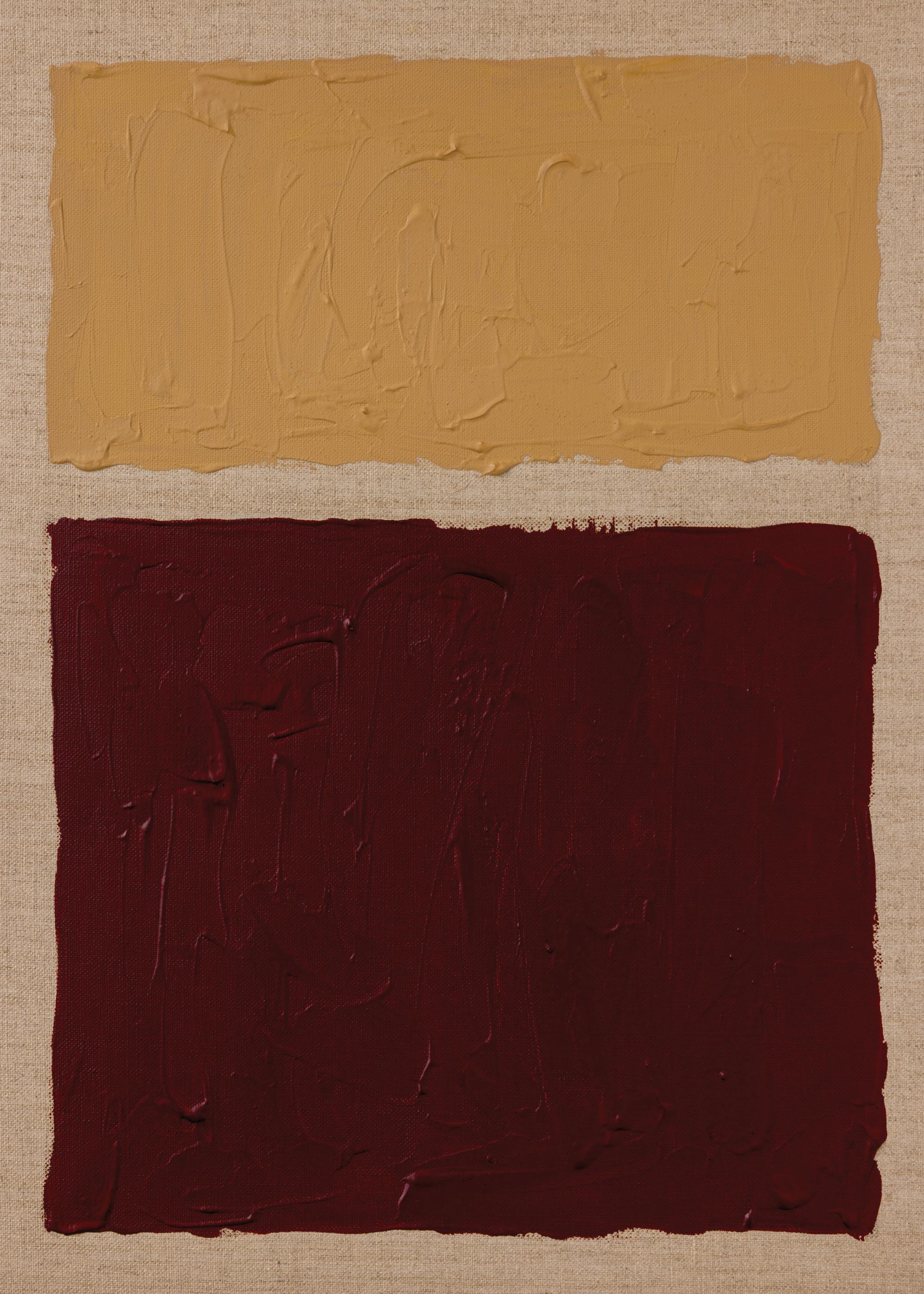 Ochre Versus Oxblood Print