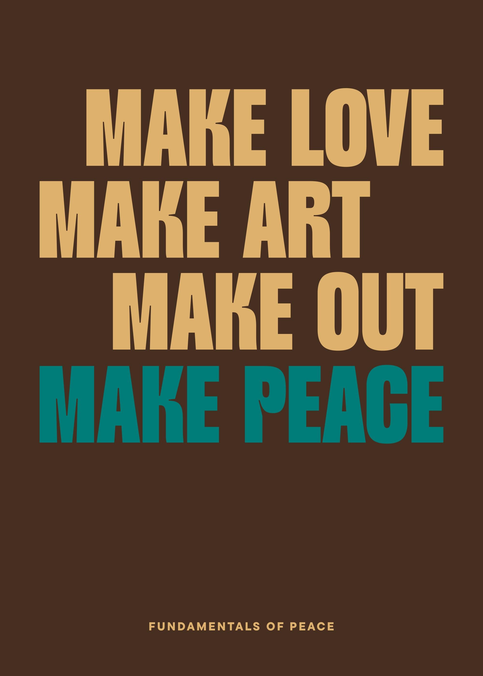 Make Peace Print