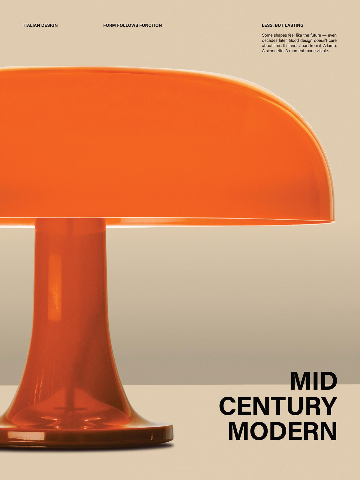 Mid-Century Mushroom Print
