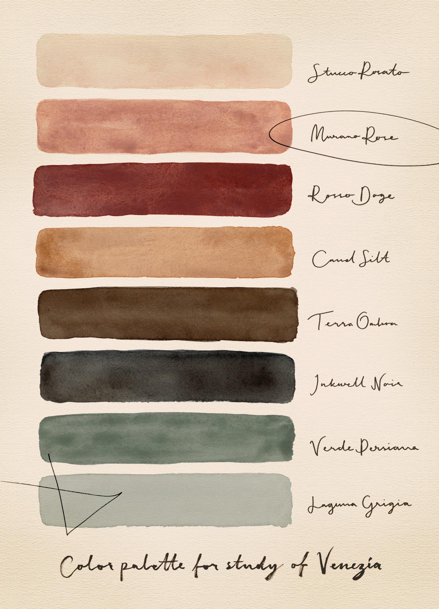 Palette for Study of Venice Print