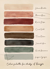 Palette for Study of Venice Print
