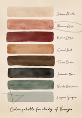 Palette for Study of Venice Print