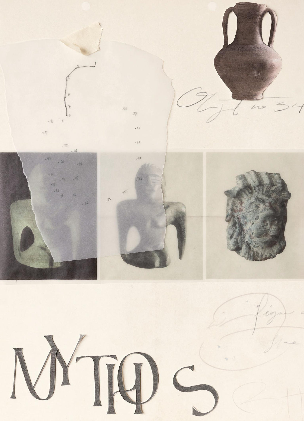 Lessons in Antiquity Collage No. 2 Print