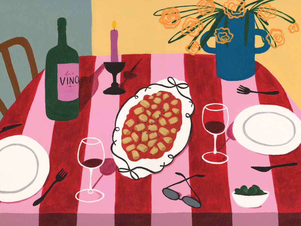 Girl Dinner Print
