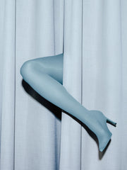 Blue Stiletto Print