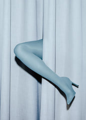 Blue Stiletto Print