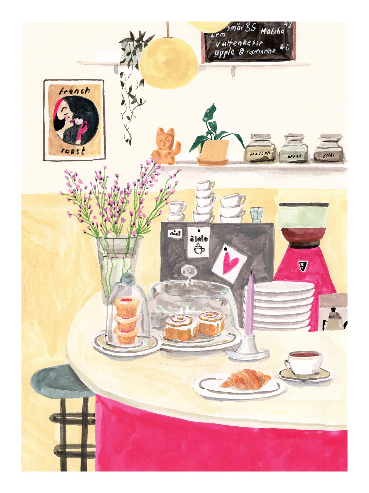 Laura Page - Swedish Café Print