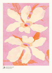 Sylvia Takken - Floating Flowers Print