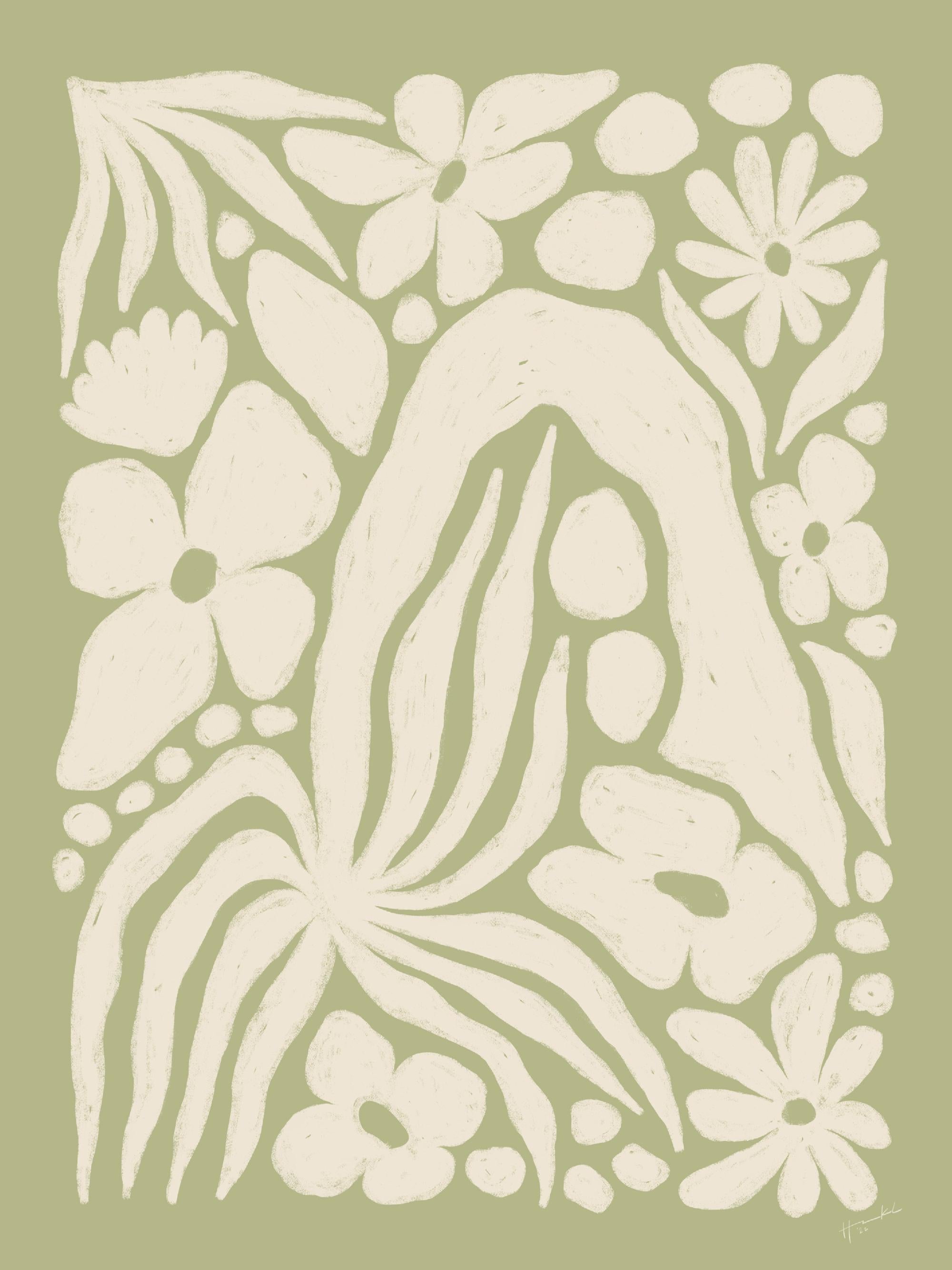 Hanna KL - White Garden Print